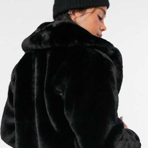 Lux Fur Coat TOPSHOP - Picture 2 of 3
